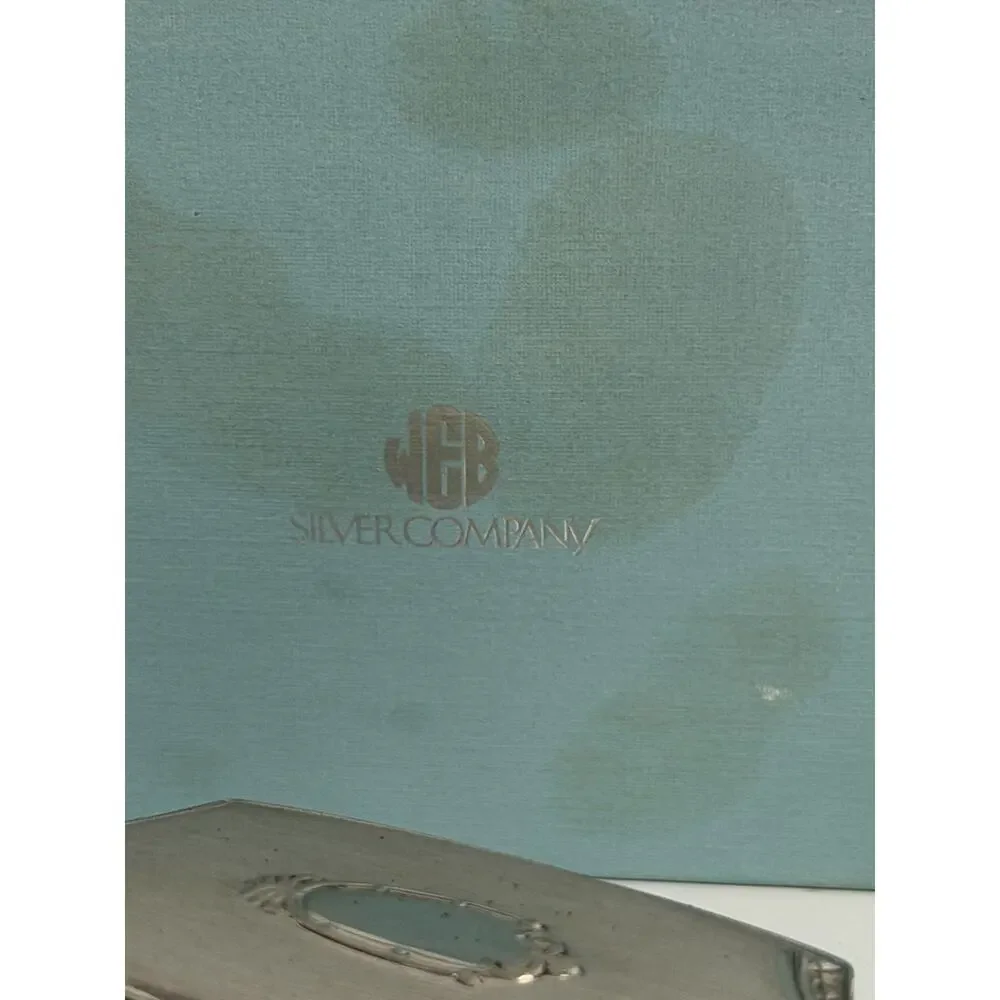 Vintage Web Pewter baby hair set with box comb and brush included